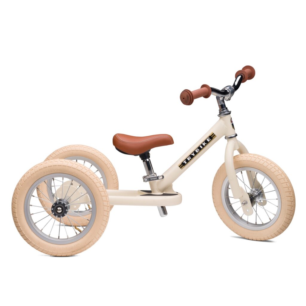 vintage beeži tooni kolerattaline trybike jooksuratas