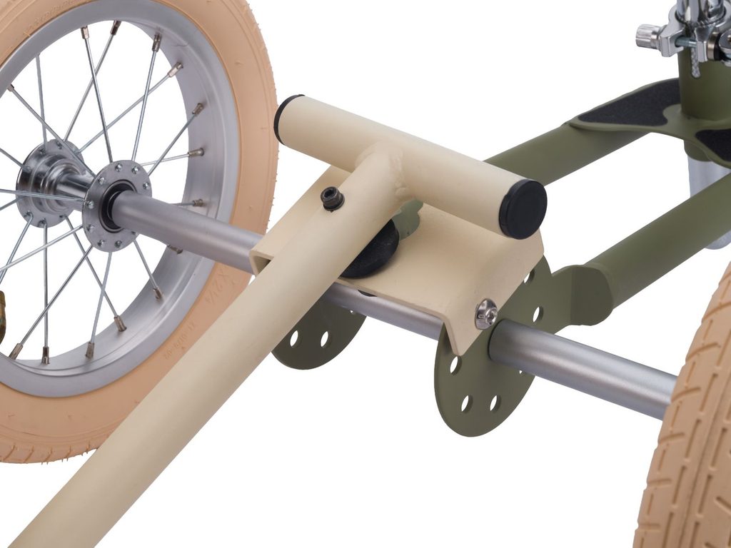 Trybike Wagon järelkäru haakekonksuga kinnitus jooksuratta küljes